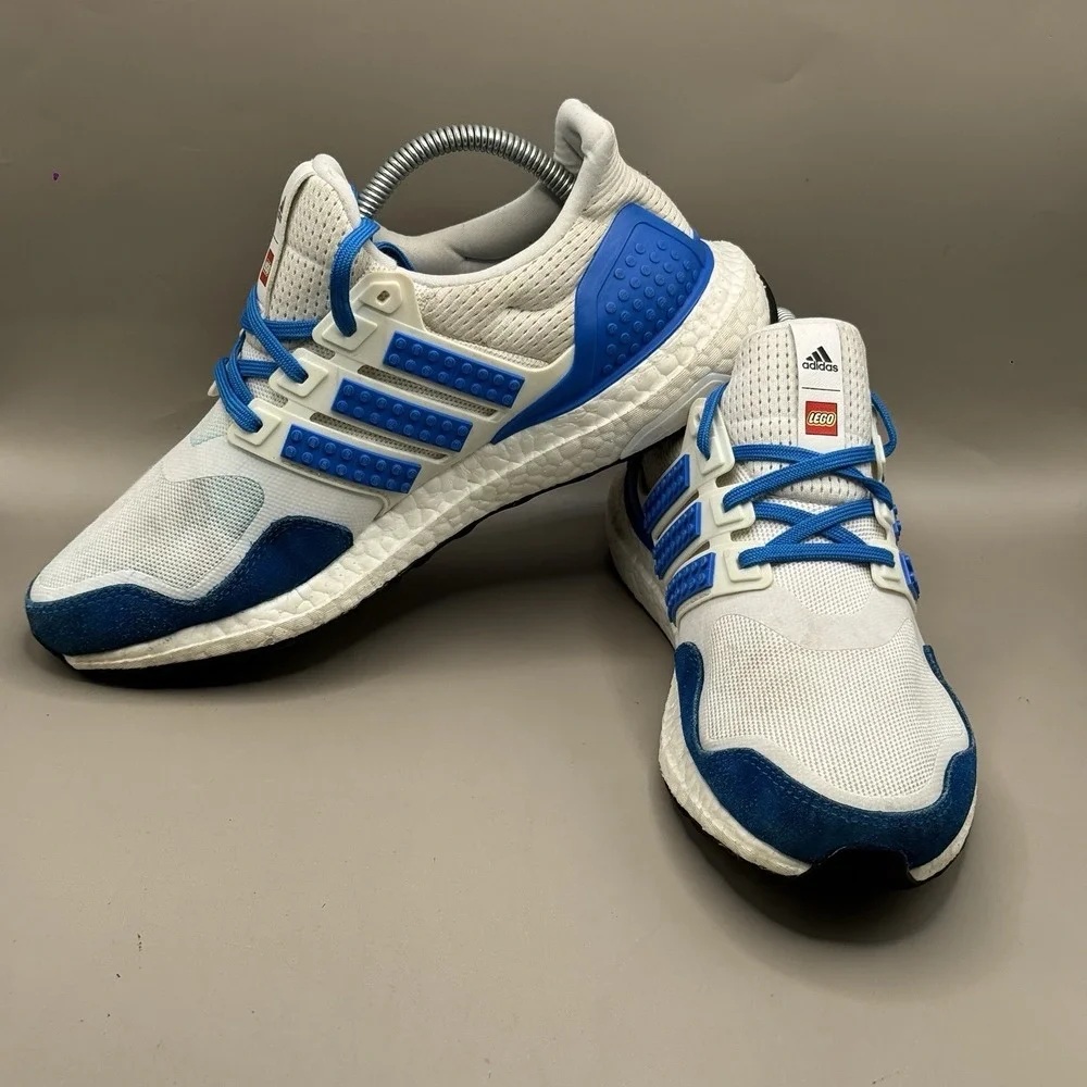Adidas‎ Ultraboost DNA x LEGO Shock Blue White Mens Sneaker Shoe - SIZE 7
